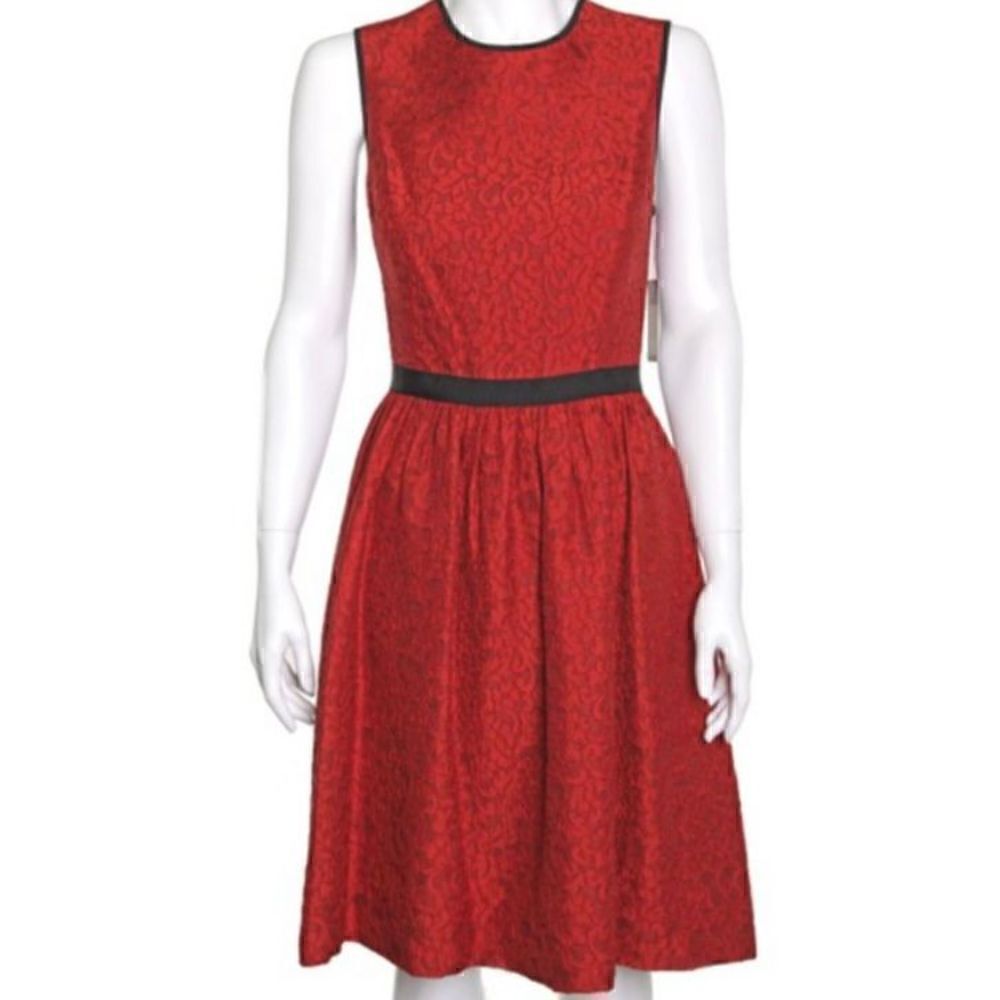 Jason Wu, A-Line Lace Jacquard Fit & Flare Skirt Sleeveless Dress Women’s Size 6